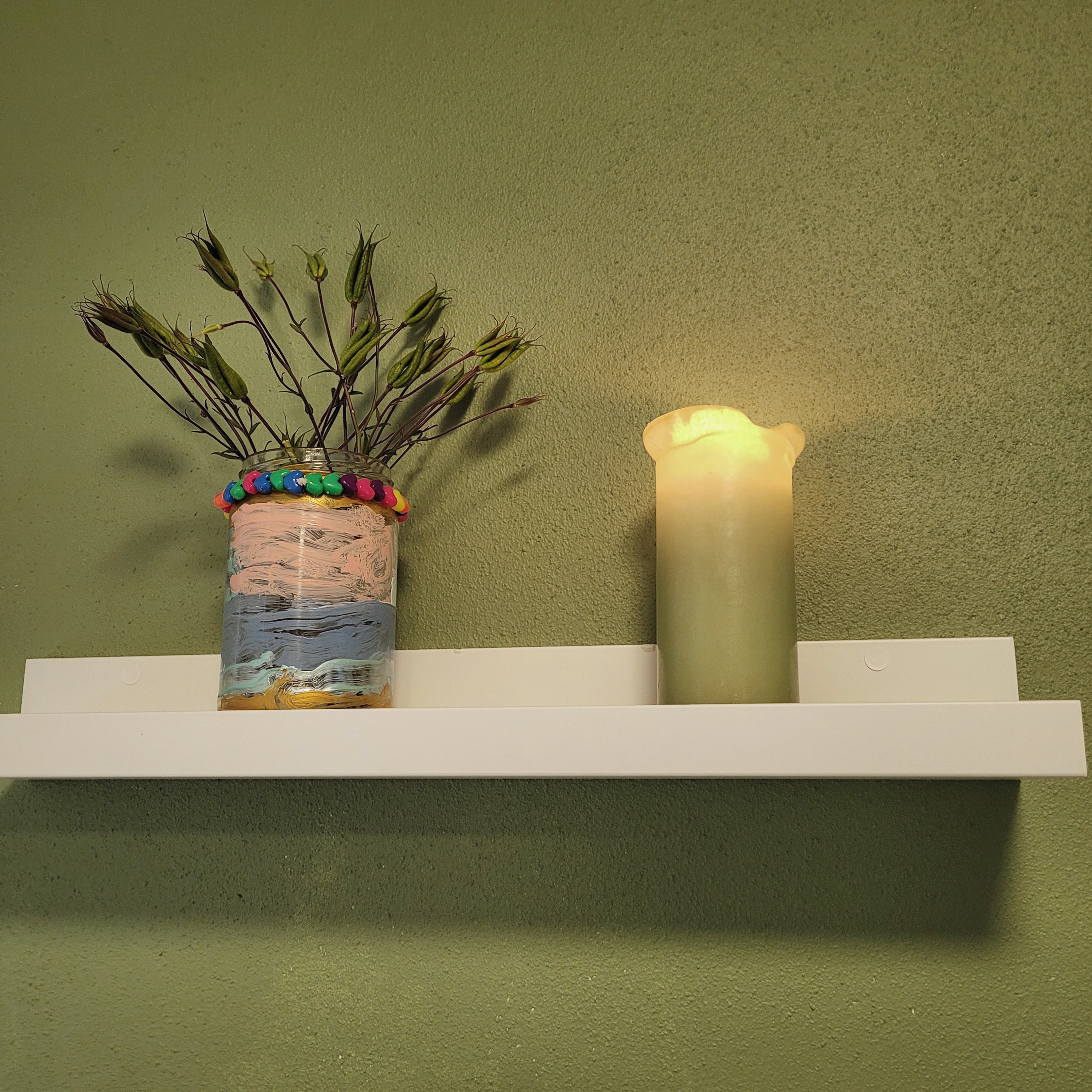 Rolige detaljer med lys i behandlingsrummet